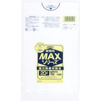 ジャパックス 業務用ポリ袋MAX　20L　半透明　厚み0.015ｍｍ S-23 1セット（600枚：10枚×60冊）