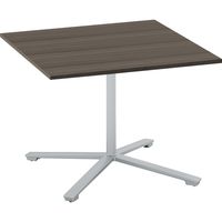 【組立設置込】コクヨ ビエナ 会議テーブル 正方形 フラップ 単柱・キャスター脚 幅900mm