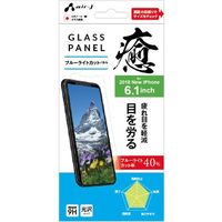 エアージェイ iPhoneXインチ用ブルーライトガラスパネル VG-P18M-BL 2枚（直送品）