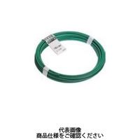 若井産業 針金 カラー線 グリーン 1kg巻 291801G 1セット（5巻）（直送品）