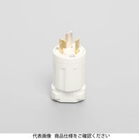 アメリカン電機 引掛形 プラグ 白 3222NーIV 3222N-IV 1セット(4個)（直送品）