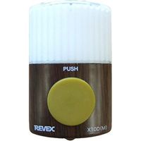リーベックス 光る押ボタン送信機 電池式 防沫形 木目 （Xシリーズ） X10DM（直送品）