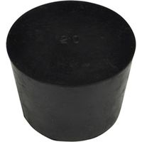 コクゴ ゴム栓（天然ゴム栓）黒 24-7367-00 1セット（100個）（直送品）