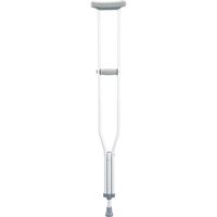 ホスピタル松葉杖（アルミ製） シルバー+グレー 松吉医科器械