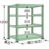 扶桑金属工業 【車上渡し】 中量ラック ME1218L