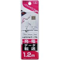 カシムラ USB充電＆同期ケーブル 1.2m LN WH KL-16（取寄品）