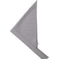 セブンユニフォーム ループ付三角巾 ホワイト×ブラウン フリー JY4729-6 5点（直送品）