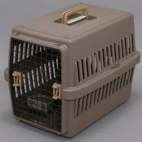 アイリスオーヤマ 犬 猫 ペットキャリー 飛行機可 犬用品 猫用品 中型犬用 20kgまで エアトラベルキャリー ATC-670 ブラウン 1個（直送品）