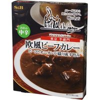 S&B エスビー 噂の名店 欧風ビーフカレー 中辛 200g×5 1607931 1ケース（5入） エスビー食品（直送品）