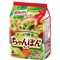 味の素 クノール ちゃんぽん風スープ 4食入 袋 29.6g×10 2815247 1ケース（10入）（直送品）