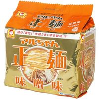 マルちゃん マルちゃん正麺味噌味 5食パック 108g×5×6 5161801 1ケース（6入） 東洋水産（直送品）