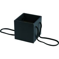 ヤマニパッケージ ミニブーケキャリー100（ブラック） F-324 1ケース（100：25枚胴巻包装）（直送品）
