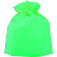 不織布巾着 グリーン SW2528-21 1セット（100個）（直送品）