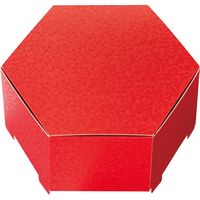 ヘッズ きらび六角BOX-M/レッド KRR-HGM 1セット（30枚：10枚×3パック）（直送品）