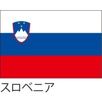 【世界の国旗】服部 応援・装飾用旗 スロベニア 105×70cm ポンジ 1枚（直送品）