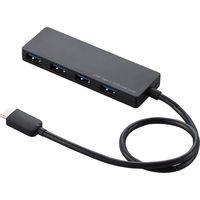 エレコム USB3.1(Gen1)HUB/Type-C/Aメス4ポート/バスパワー/30cmケーブル/ブラック U3HC-A430BBK 1個
