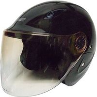 石野商会 セミジェットヘルメット ブラック MAX207B-BK（取寄品）