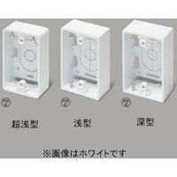 ニュー・エフモール用露出ボックス1個用浅型 チョコ SFBA19 マサル工業（直送品）