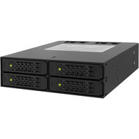 ICY DOCK 4 x 2.5インチSATA 3 HDD/SSD搭載用モジュールケース 5インチベイサイズ対応 MB994SP-4SB-1（直送品）