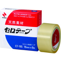 ニチバン セロテープCTー18S 18mm×9m バイオマスマーク認定製品 CT-18S 1巻 136-0381（直送品）