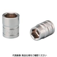 京都機械工具 KTC インチ 6.3sq.ソケット(六角) 対辺寸法1/4inch 全長18mm B2-1/4 1個 146-2362（直送品）