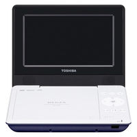 東芝 ポータブルDVDプレーヤー DVD/CD/USB 7インチ リモコン付 AC・内蔵バッテリー