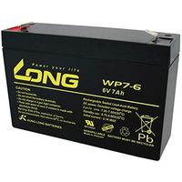 ロング 産業用鉛蓄電池 6V-7Ah PE6V7.2/互換 標準系 WP7-6（直送品）