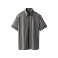 セロリー 半袖ニットシャツ（ユニセックス） グレー S 63349（直送品）