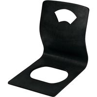 福井クラフト 木製座椅子 重厚型 扇黒 木 1個（直送品）