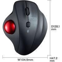 ワイヤレスマウス　無線　Bluetooth　静音　3ボタン　大型サイズ　光学式　MA-BTTB130BK　サンワサプライ　1個