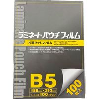 稲進 ラミパック100μ B5サイズ用片面マットタイプ 100枚入 SPM100188263 1箱(100枚)