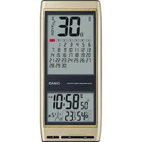 CASIO（カシオ） 電波時計 掛時計 デジタル 令和対応 日めくり/六曜カレンダー シャンパンゴールド IDC-700J-9JF 1個（取寄品）