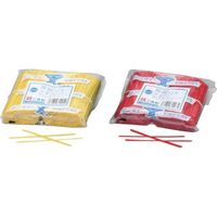共和 ビニタイ PVCカット品 赤 4mmX12cm (1000本/袋) QA-120-4G 1袋(1000本) 107-1143（直送品）