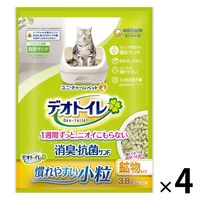 デオトイレ 消臭・抗菌サンド 小粒 3.8L 4袋 猫砂 ユニ・チャーム