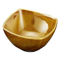 用美 珍味 アメ天目角型小鉢 [10個入] yub-29018（直送品）