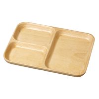 用美 子供用食器 木製キッズトレイ　角型　Ｌ [1個入] yub-89972（直送品）