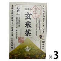 山本山 抹茶入玄米茶ティーバッグ 1セット（60バッグ：20バッグ入×3箱）