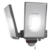 ムサシ LED-AC2050 12.5W×2灯 LEDセンサーライト　1個（直送品）