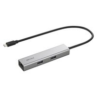 バッファロー ドッキングステーション USB Type-C接続 5ポート LAN HDMI USB-A シルバー 1個