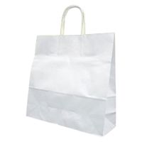 福助工業 紙袋 紙手提袋 ラッピーバッグNo.3 晒無地 0120669 1袋(50個)（直送品）