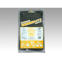 福助工業 ゴミ袋 ポリ袋(ゴミ袋) LD35-70 黒 10枚入 0391611 1袋(1個)（直送品）