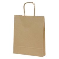 ベルベ 紙袋 自動紐手提袋 T-A4 茶無地 1541 1袋(50個)（直送品）
