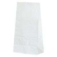 パックタケヤマ 惣菜袋 紙袋 H6 耐油角底袋 白無地 XZT55402 1袋(100個)（直送品）
