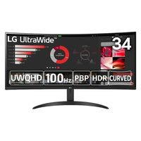 LG Electronics Japan 液晶ディスプレイ（３４型曲面／３４４０×１４４０） 34WR50QC-B　1個（直送品）