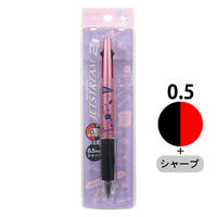 ジェットストリーム 多機能ボールペン 0.5mm スヌーピー ライトピンク軸 2色+シャープ 1本 ES389LP カミオジャパン