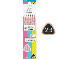 かきかた鉛筆 2B 三角 ピンク Gエンピツ2B#20 1ダース（12本入） サクラクレパス