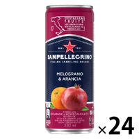サンペレグリノ メログラーノアランチャ（ザクロ&オレンジ） 330ml 1箱（24缶入）