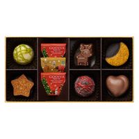 〈ゴディバ〉星降る森のクリスマス アソートメント 9粒入 1箱 三越伊勢丹 紙袋付 手土産 ギフト チョコレート