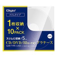 ナカバヤシ ＣＤ／ＤＶＤプラケーススリムタイプ１０Ｐ CD-093-10C 3個（直送品）