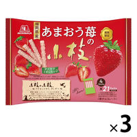 あまおう苺の小枝 ティータイムパック 3袋 森永製菓 チョコレート